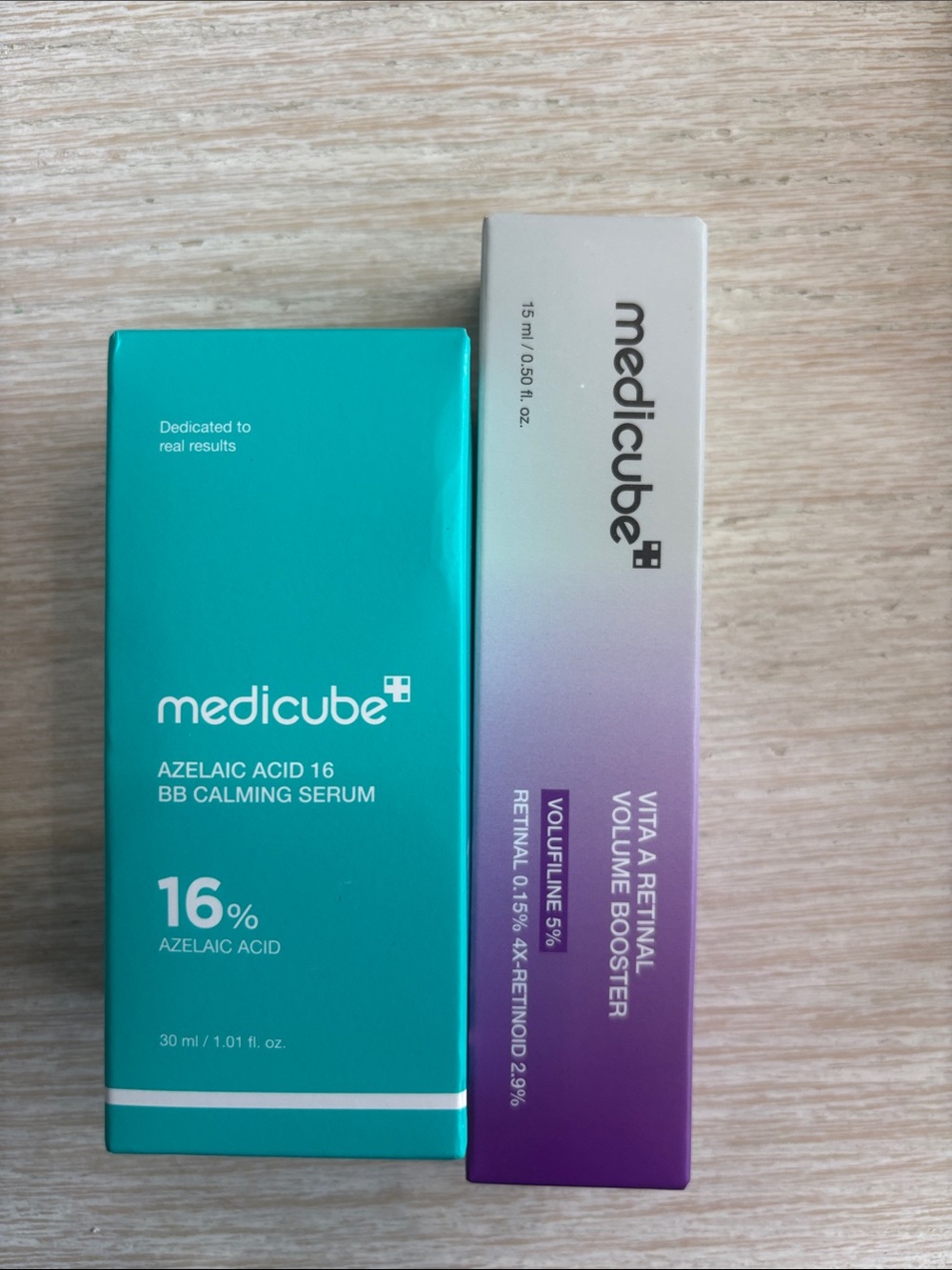 Medicube retinal volume booster and azelaic acid serum NEW